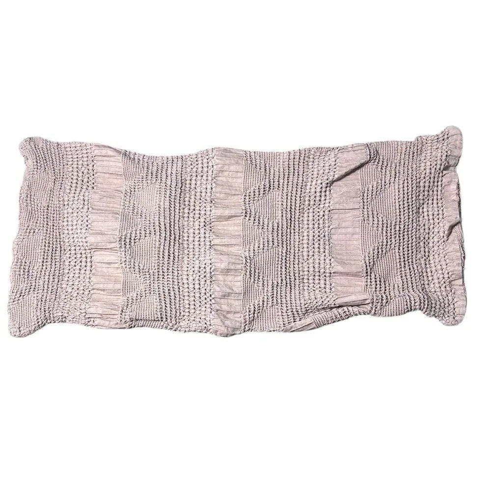 Southern Living‎ simplicity king cyan textured lattice jacquard coverlet